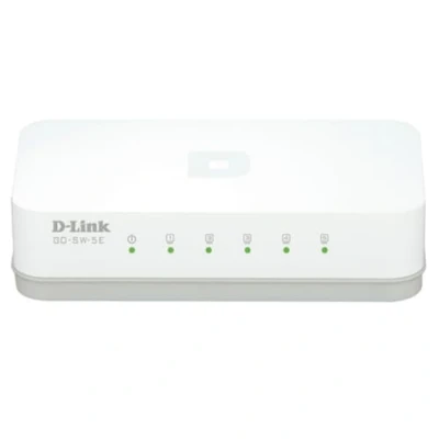 Image de D Link GO SW 5E Switch 5 Ports Ethernet 10/100mbps Idéal Partage de Connexion et Mise en Réseau Small/Home Office
