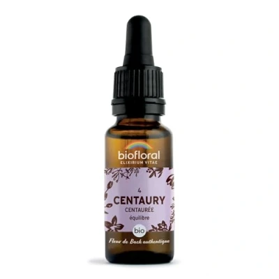 Image de BIOFLORAL 04 Centaury, Centaurée Compte Gouttes Bio Demeter 20 Ml Fleur De Bach