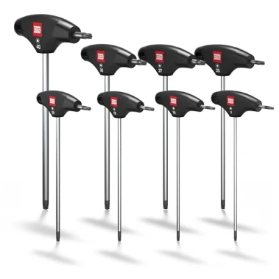 Image de INBUS TORX® Jeu de Tournevis à poignée en T 8pcs, TX9TX40, avec HybridTouch — Made in Germany 74124