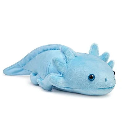 Image de lilizzhoumax Jouets en Peluche Axolotl 51 cm/20&quot;, Simulation Jouet Poupée Réaliste Animaux Sauvages Axolotl, Cadeau pour Les Amis et Enfants