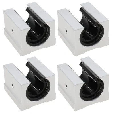 Image de ECSiNG 4 Pièces Bloc Coulissant de Roulement à Billes Linéaire Ouvert Mouvement pour Imprimantes 3D Machine Gravure SBR20UU