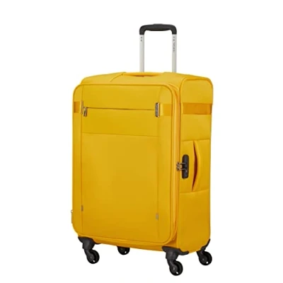 Image de Samsonite Citybeat Spinner M Valise Extensible 66 cm 67/73 L Jaune doré, (doré Jaune), (66 L), Valises et Chariots
