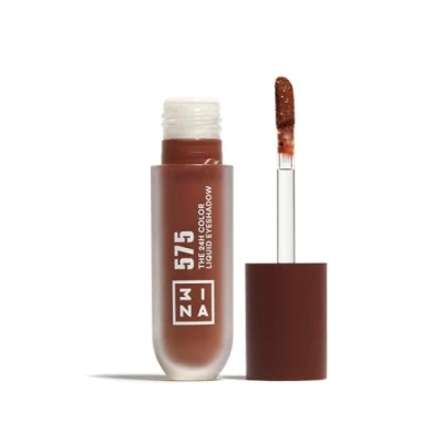 Image de 3INA MAKEUP The 24H Color Liquid Eyeshadow 575 Brun classique Ombre à Paupières Liquide Longue Durée Efficacité Waterproof Formula Texture Légère Vegan Cruelty Free