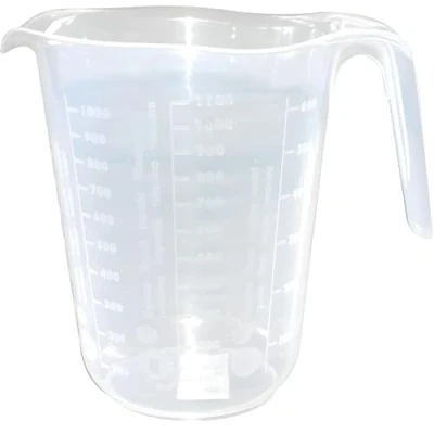 Image de PARENCE. Doseur en Plastique 1L Mesure Précise, Grande Capacité 1000ML, Poignée Ergonomique Graduation transparent/Cuisine Ne pas mettre au lave vaisselle