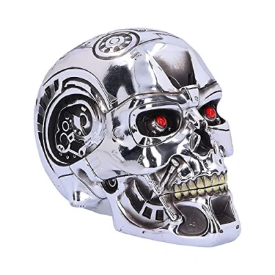 Image de Nemesis Now T Terminator Boîte en résine Argenté 18 cm Taille Unique