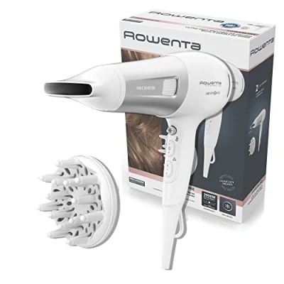 Image de Rowenta Powerline sèche cheveux Fonction ionique pour réduire l&#039;électricité statique Concentrateur, Diffuseur 6 réglages vitesse/température Position Thermo Control protéger les CV5930F0