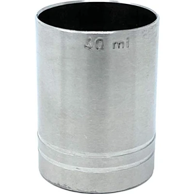 Image de MAK Verre doseur cocktail 40 ml en acier inoxydable Jigger 4 cl alcool bar