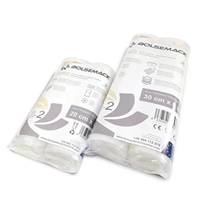 Image de 4 rouleaux gaufrés de sacs sous vide 30 cm x 6 mètres (2 unités) + 20