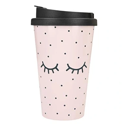Image de Depesche 2180.037 To Go Mug Motif Close Eyes Plastique Multicolore 350 ml