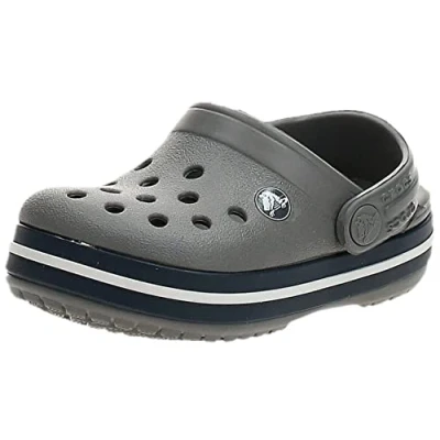 Image de Crocs Crocband Clog T Mixte enfant Sabots, Smoke/Navy, 19/20 EU