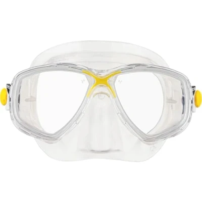 Image de Cressi Marea Mask Masque pour la Plongée et Snorkelling, Transparent/Jaune, Taille Unique, Unisexe Adulte