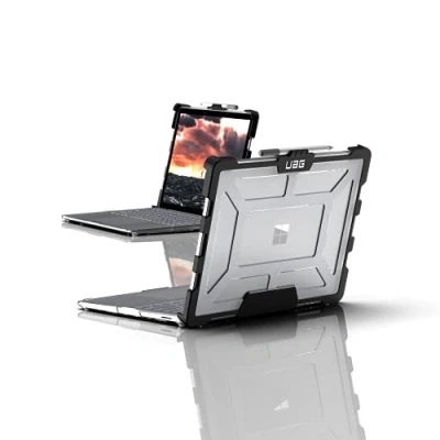 Image de URBAN ARMOR GEAR Plasma Coque Microsoft Surface Laptop 4 / 3 2 (13,5 Pouces) Housse de Protection [Designed for certifié, Pen Support] Transparent