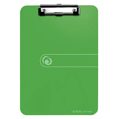 Image de Herlitz 11226610 Porte Bloc A4 en PP avec mécanisme de serrage/œillet suspension Vert pomme