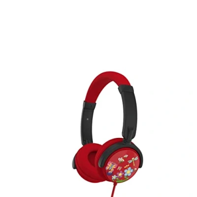 Image de Casque enfant WeKids (3 à 10 ans) réglable et rotatif, limité 85dB en jack 3.5mm, une sortie permettant de connecter un 2ème casque, modèle INSECTE Neuf