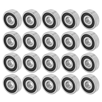 Image de 20pcs 625RS Roulements à Billes Profonds Grande Vitesse de Cannelure Scellés par Caoutchouc 16x5x5mm