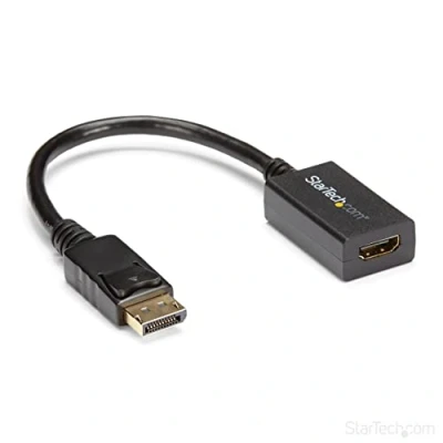 Image de StarTech.com Adaptateur DisplayPort vers HDMI Convertisseur Vidéo DP 1.2 1080p Câble pour Moniteur/Écran Passif à Connecteur Verrouillage (DP2HDMI2)