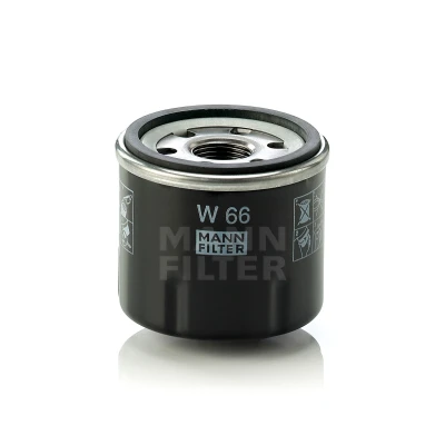 Image de MANN FILTER W 66 Filtre à huile M 20 X 1.5 vissé RENAULT: TWINGO 1, CLIO III Grandtour, 2, DACIA: Sandero I, LOGAN MCV 2
