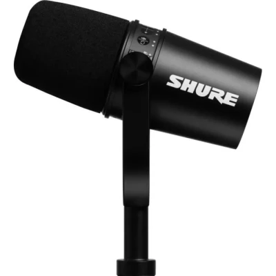Image de SHURE MV7 Microphone dynamique polyvalent USB/XLR Application ShurePlus MOTIV For Streaming / Podcast Broadcast Noir