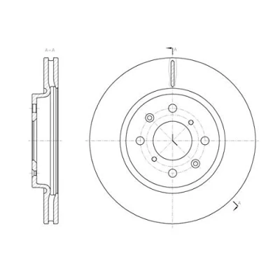 Image de REMSA 61481.10 Disque de frein Essieu avant 255,8, 255,8 22 4 ventilé SUZUKI: SWIFT
