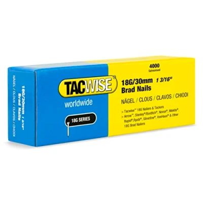 Image de Tacwise 1711 Clous de Finition Brad Galvanisés Type 18G / 30 mm, Lot 4.000