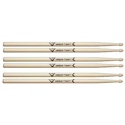 Image de Vater Lot de 3 paires baguettes VSP35BCL Série 5B Classics Hickory Pointe en bois