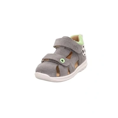 Image de Superfit Bumblebee Sandale Garçon, Gris Clair Vert 2500, 19 EU