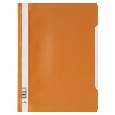 Image de Durable 252309 Lot de 25 Chemise à lamelles format A4 couverture transparente dos opaque Orange