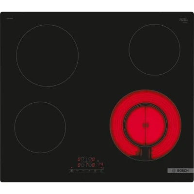 Image de Table vitro 60cm BOSCH PKF611BB8E Commande à l&#039;avant Sans cadre Zone double Noir