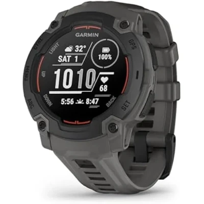 Image de Garmin Instinct E 45mm Robust designte, wasserdichte GPS Smartwatch mit 1,2&quot; Display für Outdoor, Laufen, Radfahren u.a. Pulsmessung, präziser Navigation und zahlreichen smarten Features