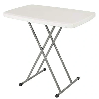Image de MAYMA Tables de Pique Nique,Table D&#039;appoint Rectangulaire Pliante,Table Pliante Ajustable,Table Camping,Table Fête,pour Le Jardin,Terrasse,Balcon,76 * 50 74cm