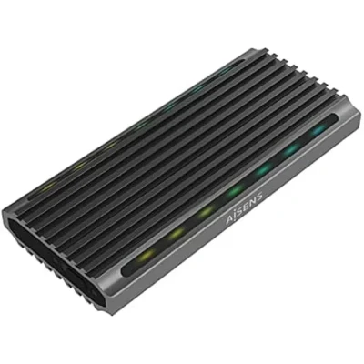 Image de AISENS Caja EXTERNA Disque dur SSD M.2 SATA NVME ASM2 RGB011GR USB 3.2 GEN2 SIN TORNILLOS