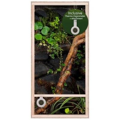 Image de Repiterra Terrarium Reptiles &amp; Batraciens En Bois OSB , Facile à Monter, Vivarium avec Aération Sur Les Côtés 60x120x60cm