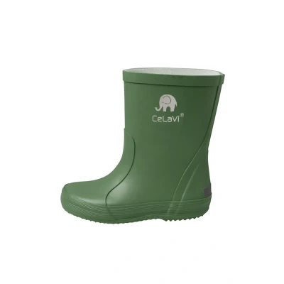 Image de CeLaVi Basic Wellies Solid Botte de Pluie, Elm Green, 24 EU