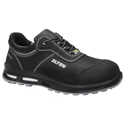 Image de ELTEN Chaussures de sécurité Reaction XXT Low ESD S3, Femme et Homme, Cuir, Embout Plastique (Plus léger Que l&#039;embout Acier), léger, Robuste, Noir/Gris, Pointure : 40
