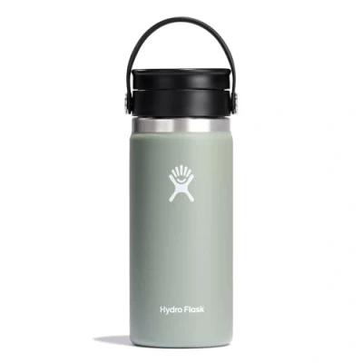 Image de HYDRO FLASK Thermos Isotherme de Voyage 473 ml (16 oz) Café Acier Inoxydable Isolation à double paroi Bouchon pour Siroter Antifuite Ouverture Large Agave