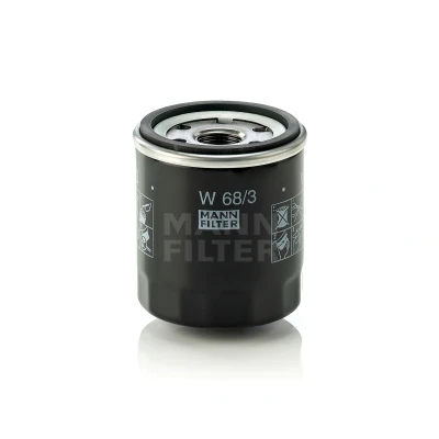 Image de MANN FILTER W 68/3 Filtre à huile 3/4 16 UNF avec un clapet de non retour vissé TOYOTA: Avensis I Berline, Auris Break, Altezza