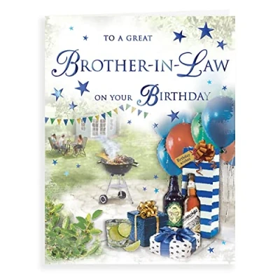 Image de Piccadilly Greetings Regal Publishing C81064 Carte d&#039;anniversaire pour beau frère 20,3 x 15,2 cm