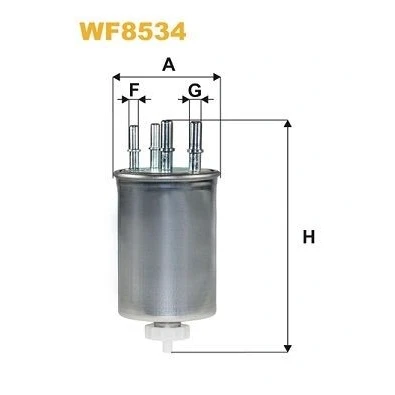 Image de WIX FILTERS WF8534 Filtre à Carburant de conduite 10mm 8mm LAND ROVER: Range Rover Sport, Discovery 5, 4