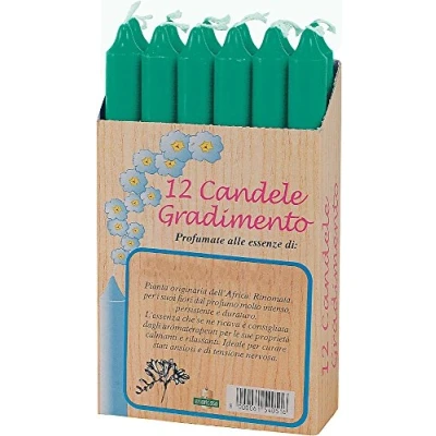 Image de La Briantina CAN03140E Bougie parfumée enrayonnement, en vert, parfum de musc