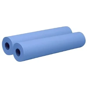 Image de (DSTOCK60) 2 Draps d&#039;Examen 50 x 115 Plastifiés Résistants Absorption Optimale Prédécoupés tous les 35cm Largeur 50cm 135 formats Lot de rouleaux