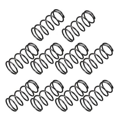 Image de sourcing map Compression Ressort 1.2mm Fil Diamètre, 14mm OD, 30mm Libre Longueur Acier Extension Noir 10Pcs