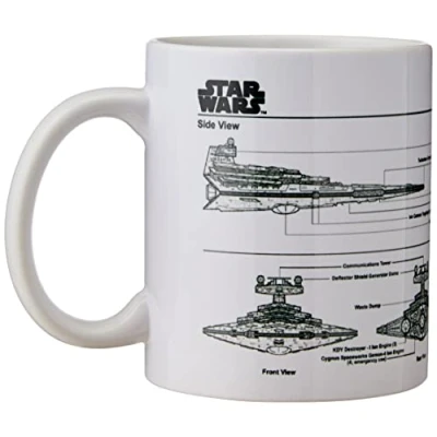 Image de Star Wars Destroyer Sketch, Multicolore, 11 oz/315 ML Mug