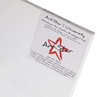 Image de Art Star Lot de 2 cadres compensés University 80 x 100 cm toile sur châssis pré apprêtée Grand tendu prêt à peindre avec