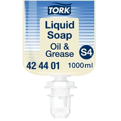 Image de Tork Savon liquide huile et graisse S4, testé dermatologiquement, 6 x 1000 ml, 424401