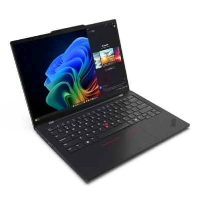 Image de Lenovo ThinkPad T14s Gen 6 (Snapdragon) Qualcomm Snapdragon X1E 78 100 Ordinateur portable 35,6 cm (14 ) WUXGA 32 Go LPDDR5x SDRAM 512 SSD Wi Fi 7 (802.11be) Windows 11 Pro Noir Neuf