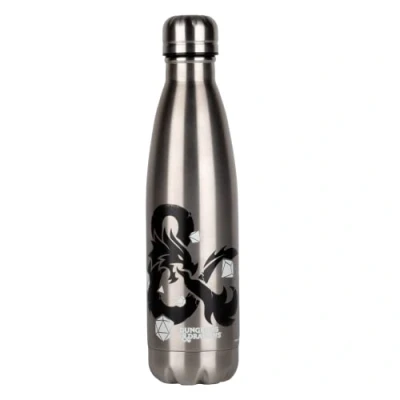 Image de Konix Dungeons &amp; Dragons Bouteille isotherme Acier inoxydable 500 ml Motif logo Argent