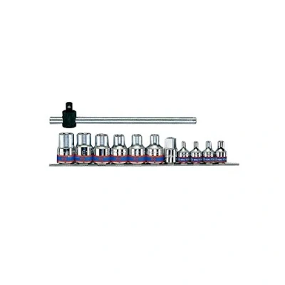 Image de KING TONY 7113PR Jeu de Douilles Torx® sur Rail, Set 12, 0.375/0.5&quot;