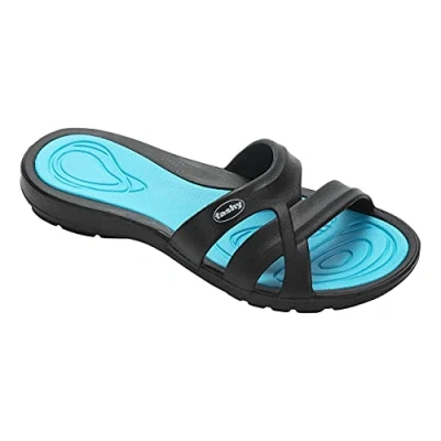 Image de Fashy Mixte 7659 52 39 Chaussures de Bain, Noir/Turquoise