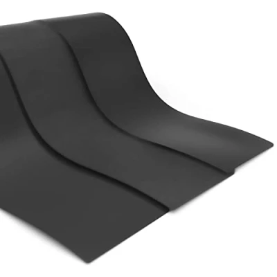 Image de NOVA FORMA Plaques en Caoutchouc NR/SBR Bandes vendues au mètre Tapis Disponible 8 épaisseurs pour protéger et isoler Les sols Épaisseur 1 mm, 120 x 50 cm