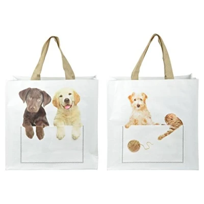 Image de Esschert Design TP265 Cabas Blanc
